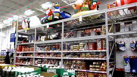Lowe's Christmas Aisle
