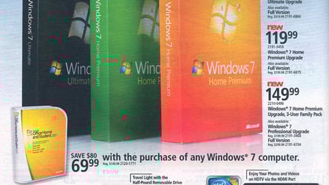 OfficeMax 'Windows 7' Circular Cover