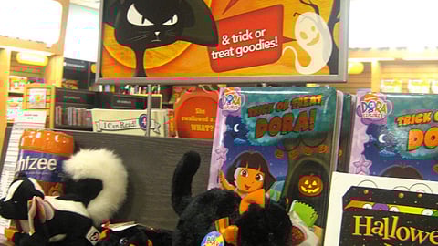 Borders 'Boo! Books!' Table Sign