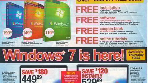 Office Depot 'Windows 7' Circular Cover