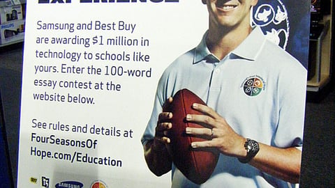 Samsung Best Buy 'Four Seasons of Hope' Easel Sign