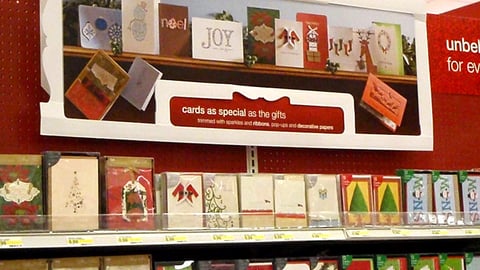 Target Holiday Greeting Card In-Line Header
