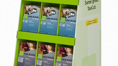 H&R Block Staples Floor Display