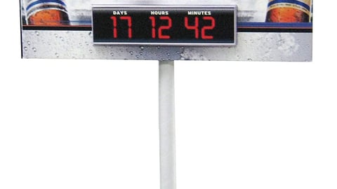 Coors Light Super Bowl Countdown Pole Topper