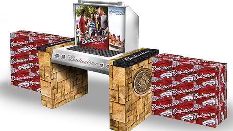 Bud Grilling Display Spectacular