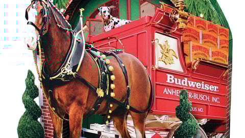 Bud Holiday Clydesdale Topper