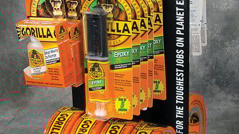 Gorilla Glue Rotating Counter Display