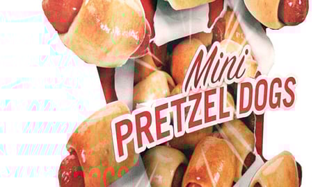 Mini Pretzel Dogs Standee