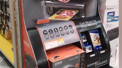Epson NX515 OfficeMax Endcap