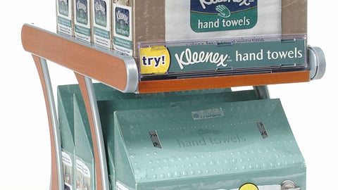 Kleenex Shelf Merchandising Rack