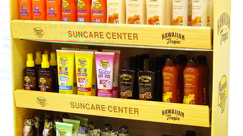 Banana Boat/Hawaiian Tropic Walgreens Endcap