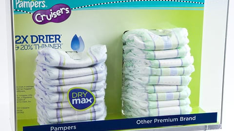 Pampers Dry Max Shadow Box