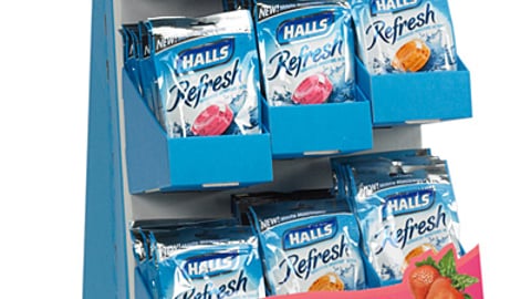 Halls Refresh Floorstand