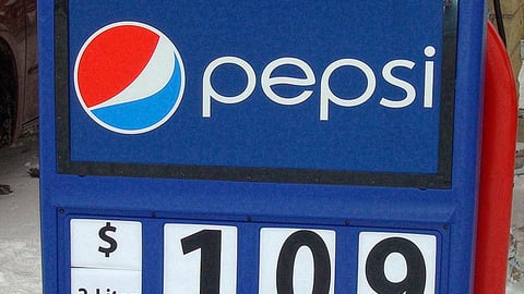 Pepsi Gas Pump Sign