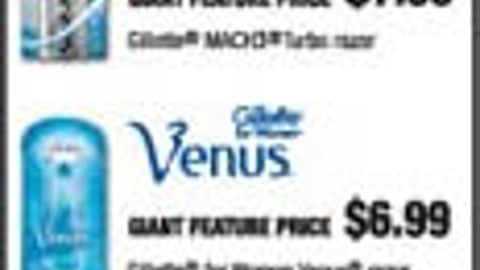 Giant Food/Gillette Feature