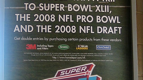 Home Depot NFL Sweeps Stanchion