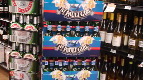 H-E-B Beer Case Stacks