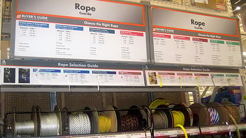 Home Depot 'Buyer's Guide' Signage