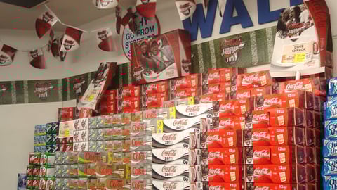 Coca-Cola 'Football Town USA' Lobby Display