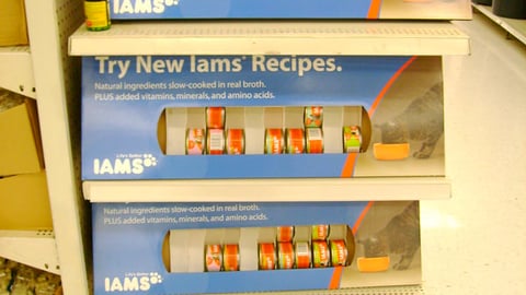 Iams Walmart Shelf Trays