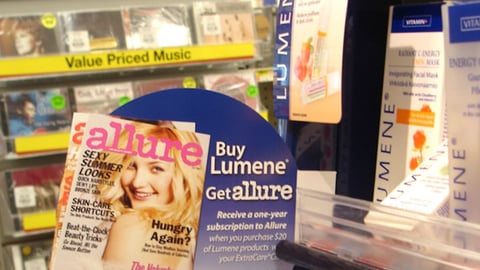 Lumene Promotional Shelf Sign