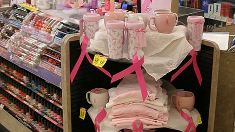 Walgreens Pink Ribbon Corner Endcap