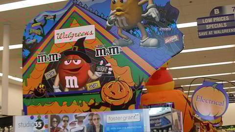 Walgreens M&M's Halloween Endcap Header