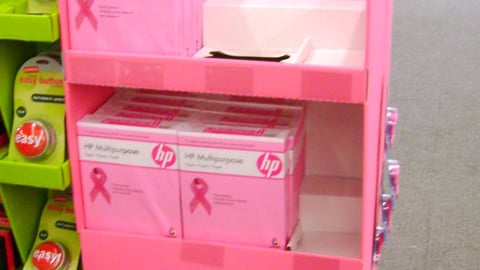 HP/Staples Cause Marketing Floorstand