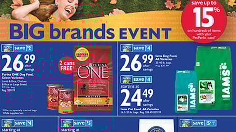 PetSmart Big Brands Event Circular Cover