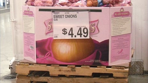 Bland Farms 'Pink' Dump Bin