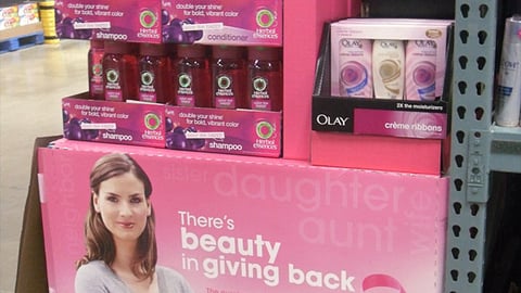 BJ's P&G 'Pink' Endcap