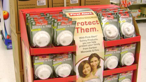 First Alert Pallet Display