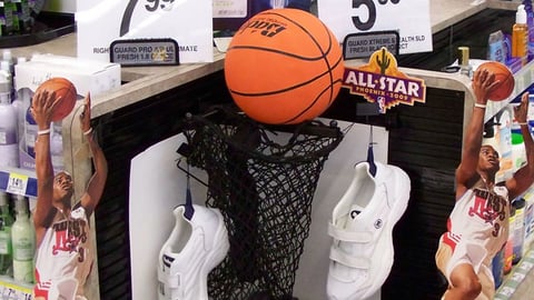 Walgreens Right Guard NBA Counter Display