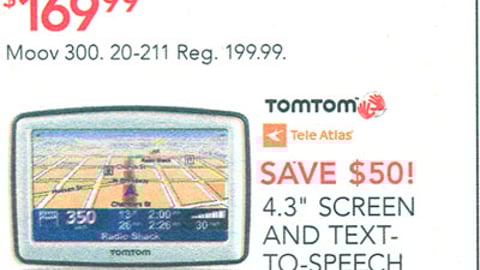 RadioShack GPS Feature