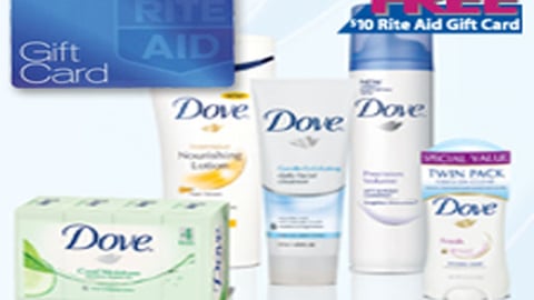 Rite Aid/Dove Single Check Rebate Feature