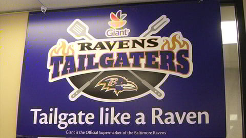 Giant-Landover 'Ravens Tailgaters' Sign