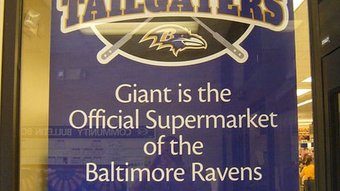 Giant-Landover 'Ravens Tailgaters' Window Poster