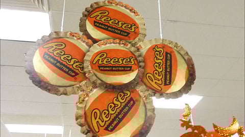 Target Reese's Halloween Ceiling Sign
