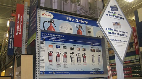 Lowe's/Kidde Fire Safety Endcap