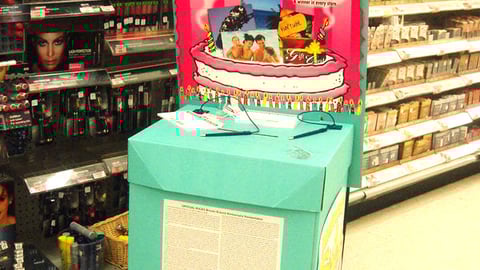 Eckerd Anniversay Sweeps Entry Floorstand