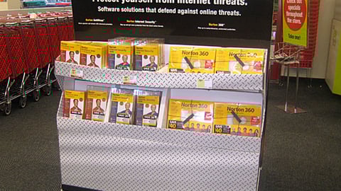 'Security by Staples' Pallet Display