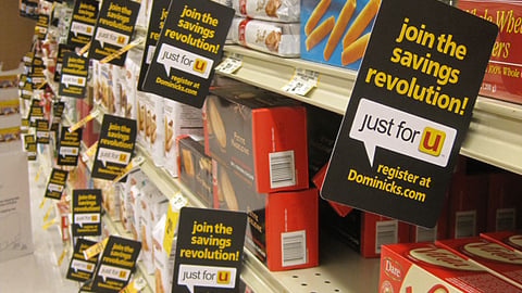 Dominick's 'Just For U' Shelf Signs