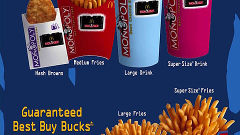 McDonald's Monopoly Drive-Thru Sign