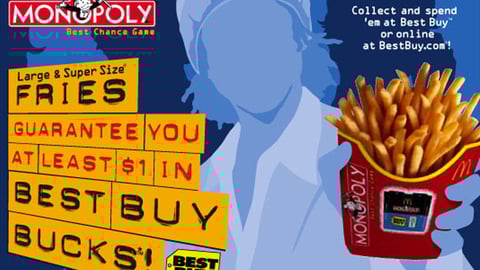 McDonald's Monopoly Pump Topper