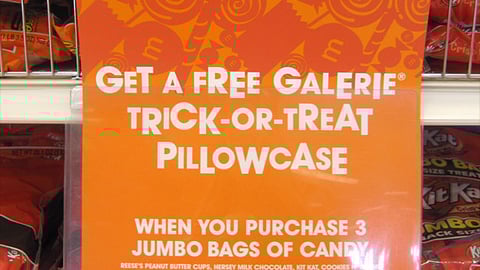 Target Candy Incentive Sign