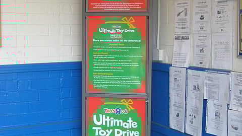 Toys "R" Us Toys for Tots Stanchion