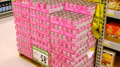 Campbell's Soup Pink Label Pallet