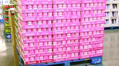Campbell's Soup Pink Label Pallet