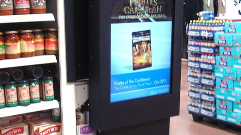 Wal-Mart TV End-Aisle Screen