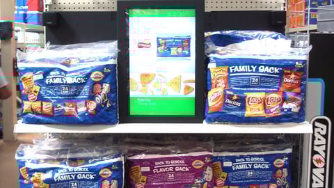 Wal-Mart TV Endcap Screen